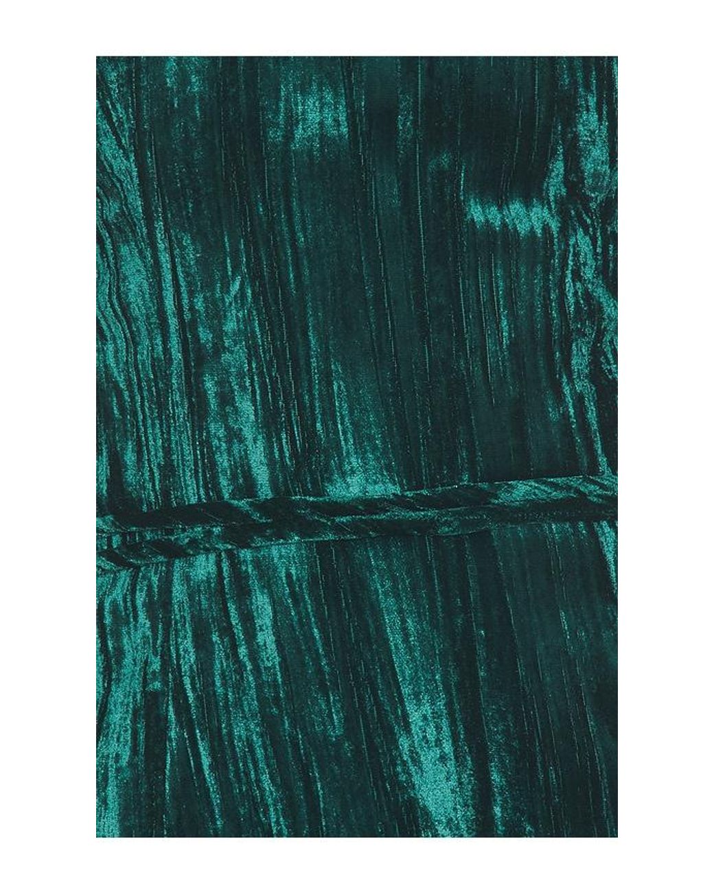 Kim Shui Green Adora Crushed Velvet Mini Dress