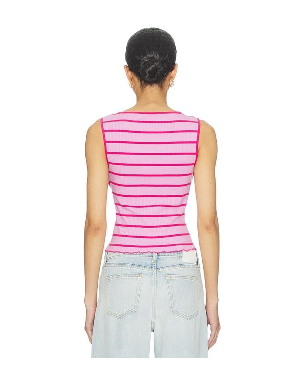 Free People Red Tilly Striped Vest