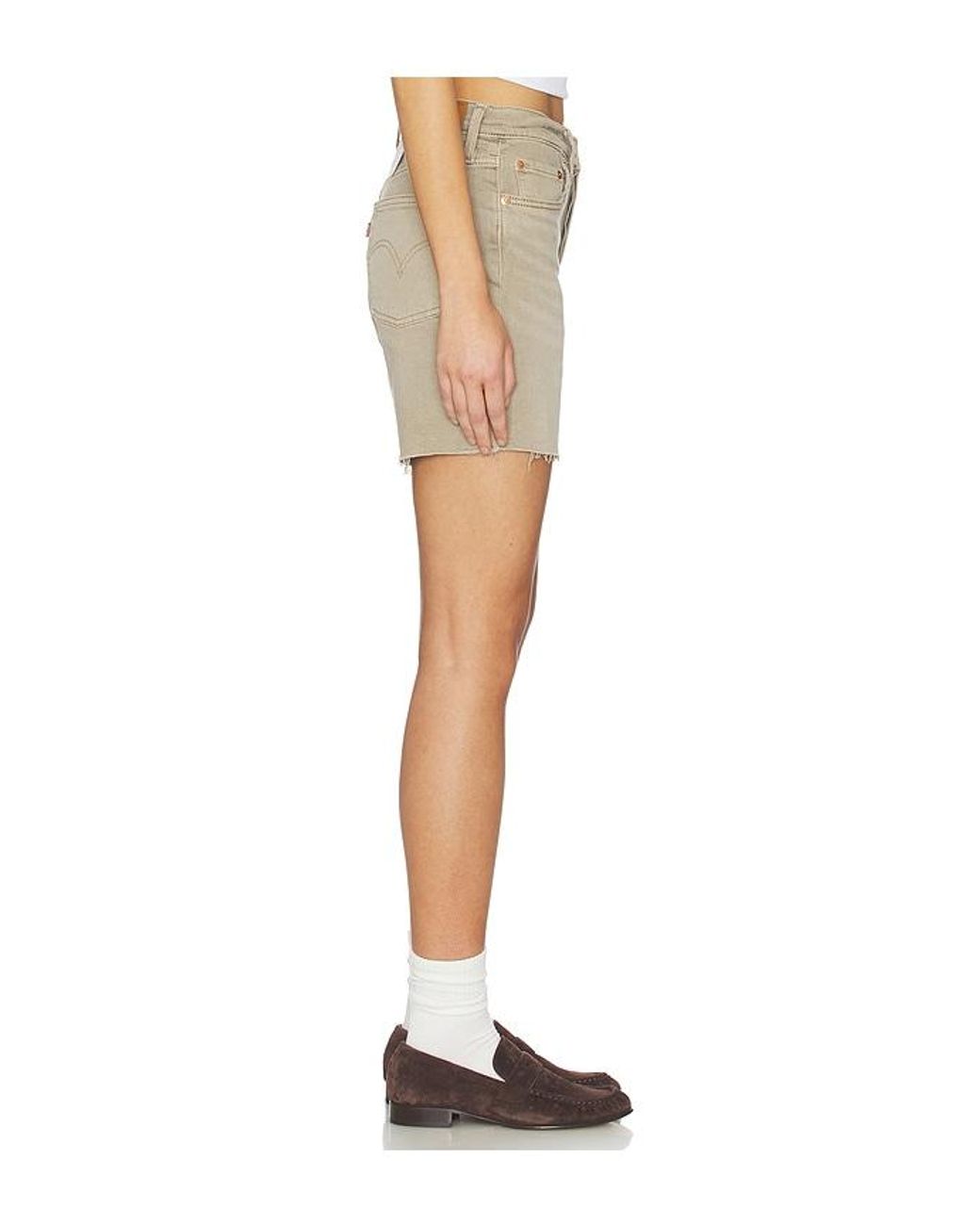 Levi's Natural 501 Mid Thigh Short