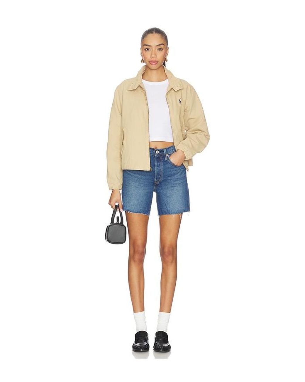 Levi's Blue 501 Mid Thigh Short
