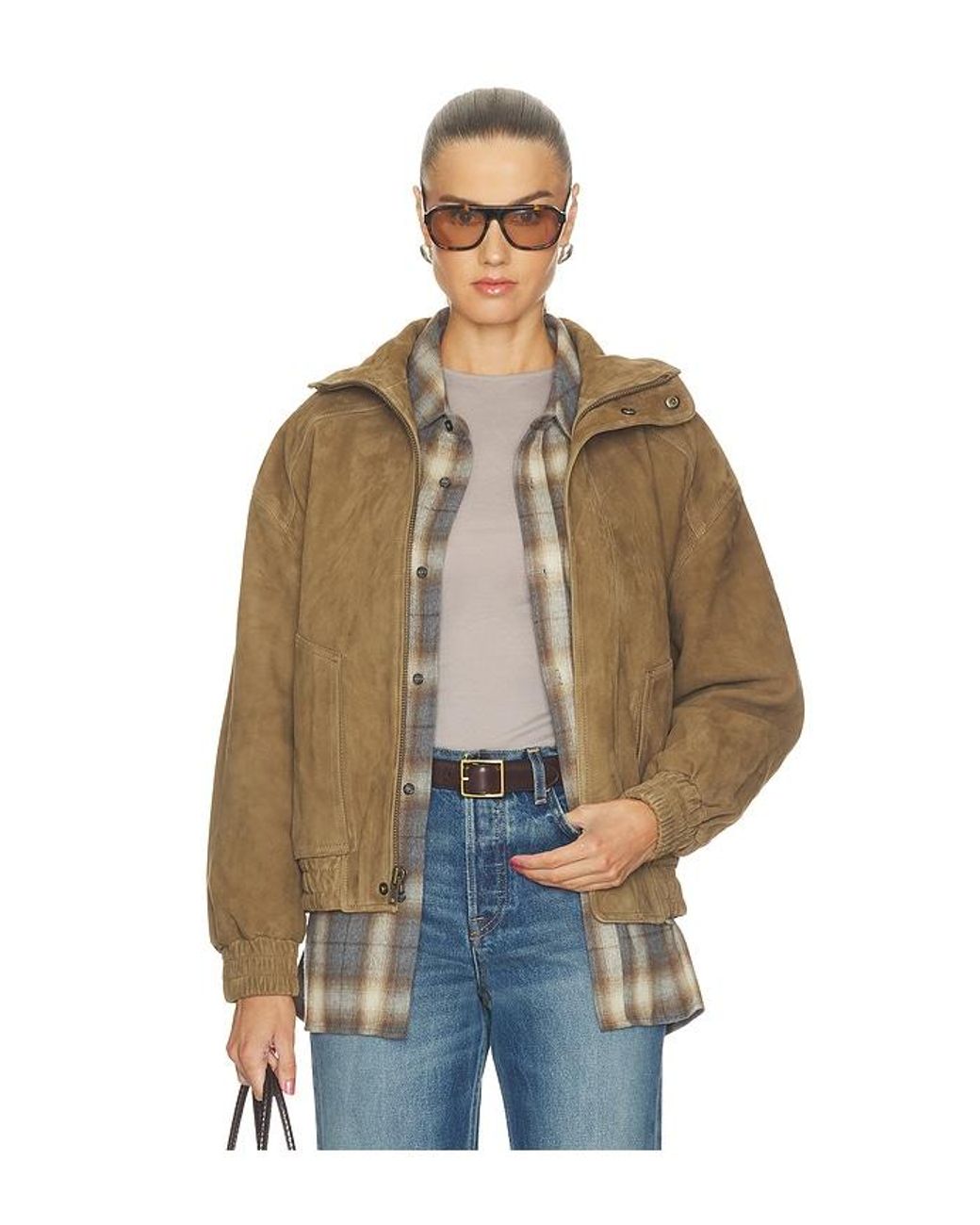 GRLFRND Natural Gracio Bomber Jacket