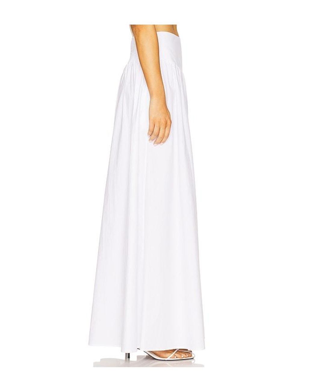 Susana Monaco White Carryover Drop Waist Skirt