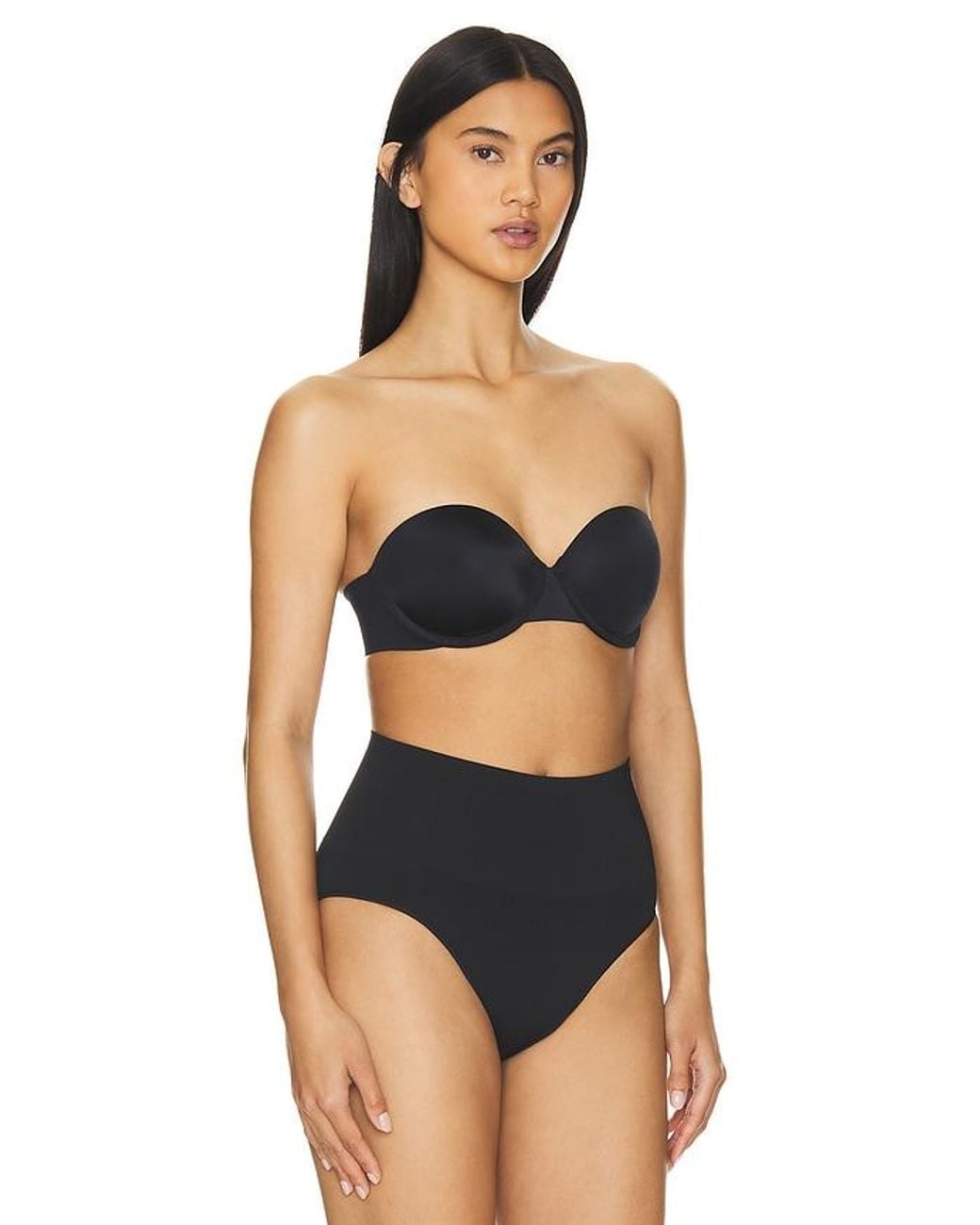 Spanx Black Smooth Suit Your Fancy Strapless Bra