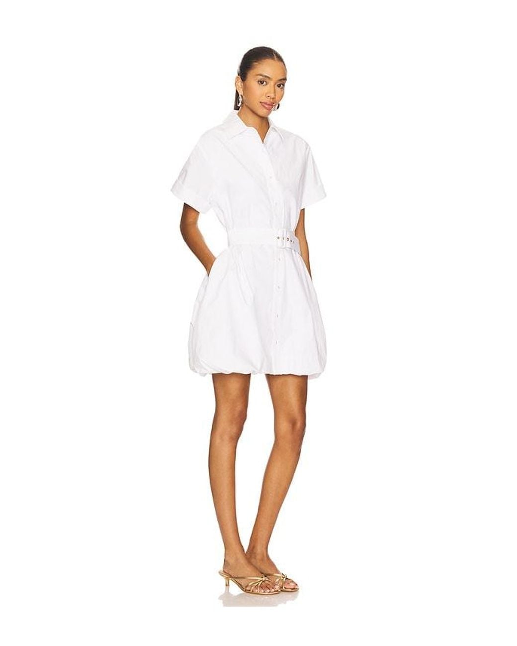 Hevron White Harlow Dress