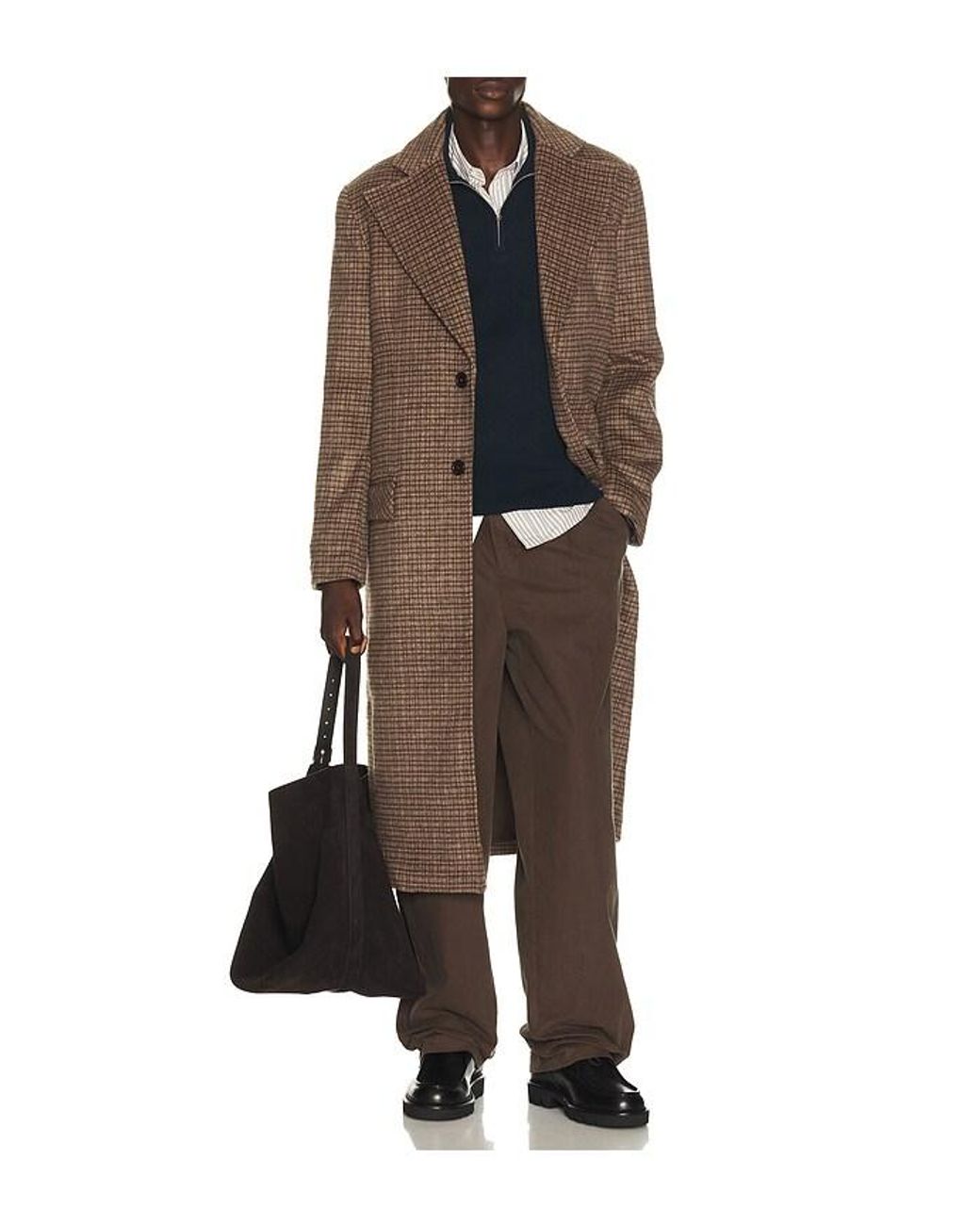 KROST Multicolor Eco Wool Overcoat for men