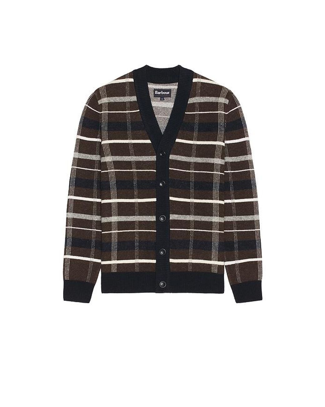 Barbour Black Kane Knitted Cardigan for men