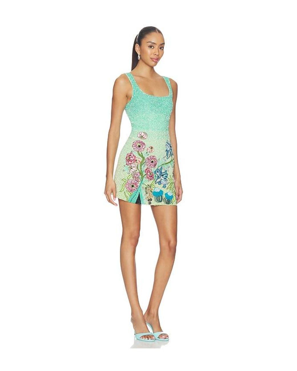 La Fuori Blue Mini Dress