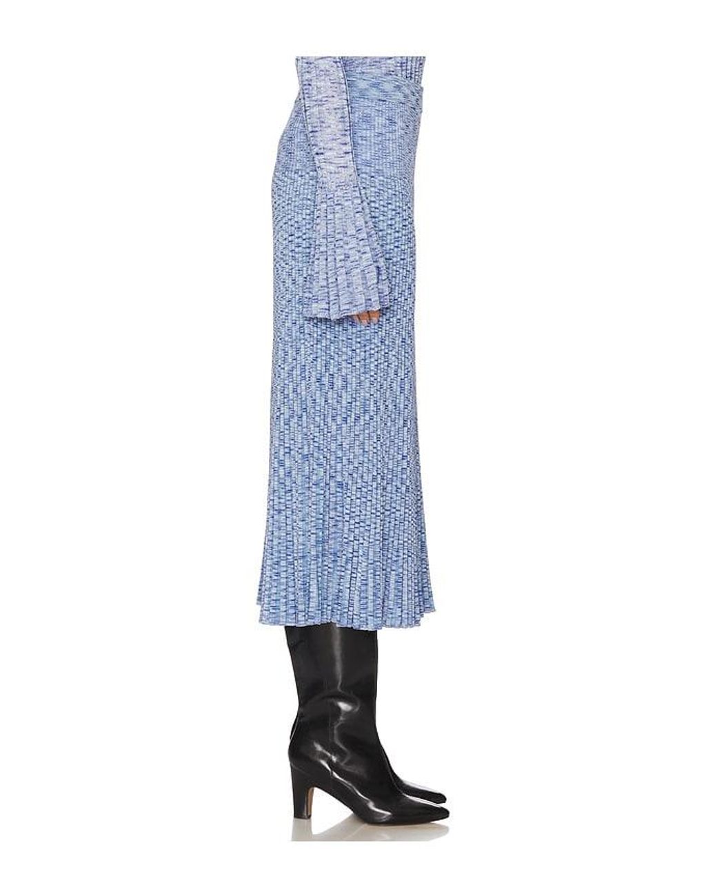 Zimmermann Blue Mouline Midi Skirt