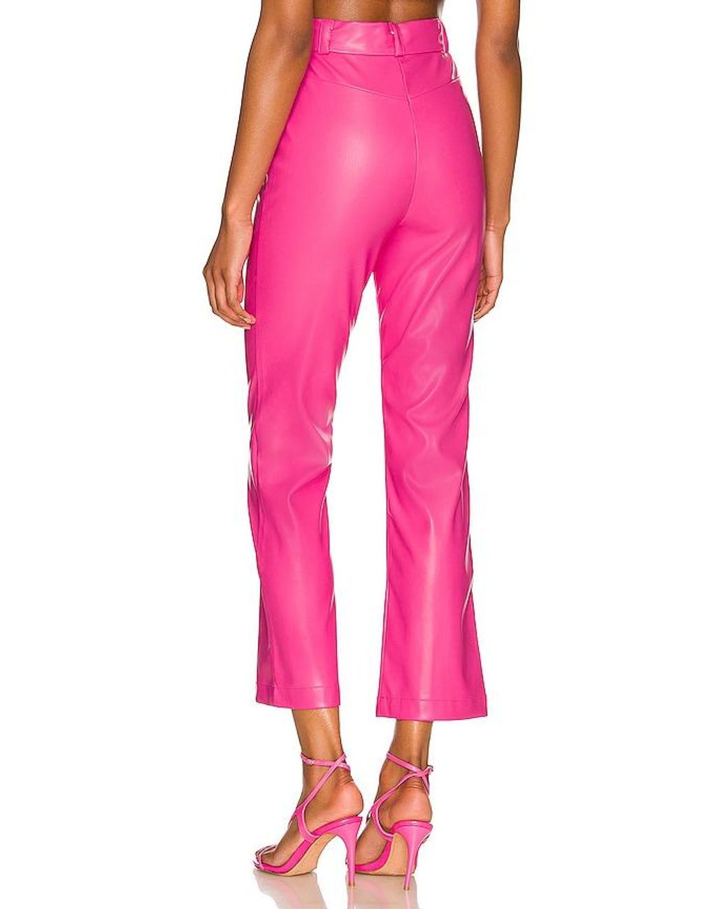 Bardot Pink Polly Faux Leather Pant