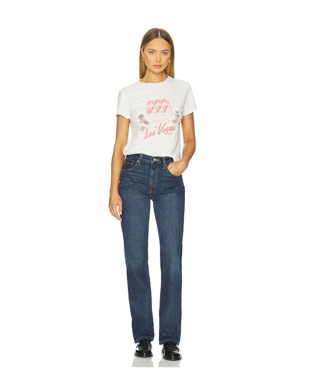 Re/done Blue Blondie Straight Jeans