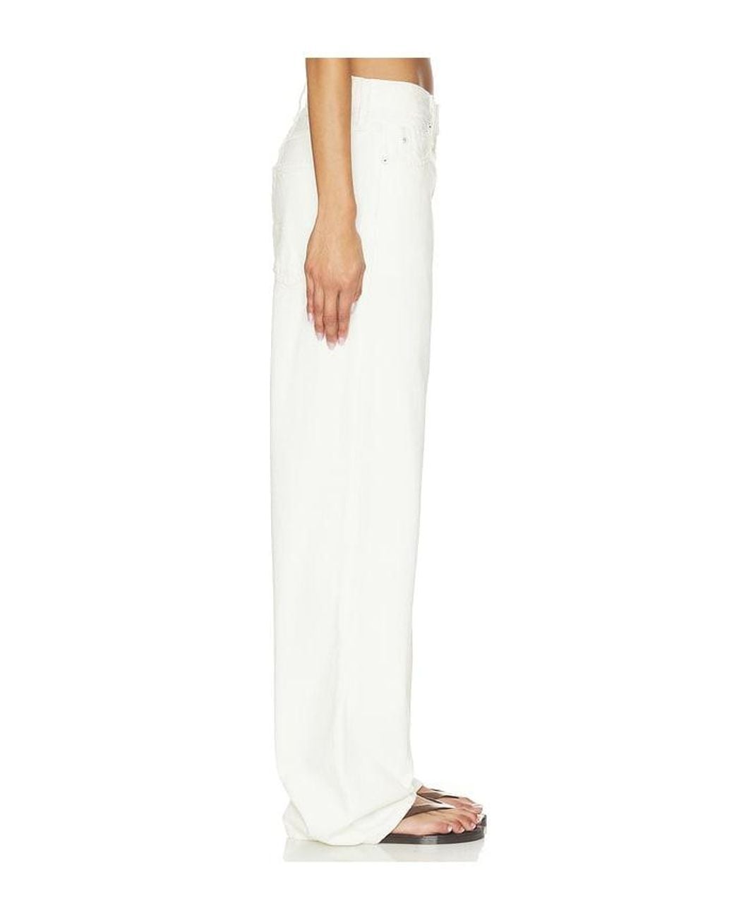 AG Jeans White Billie Straight Jean