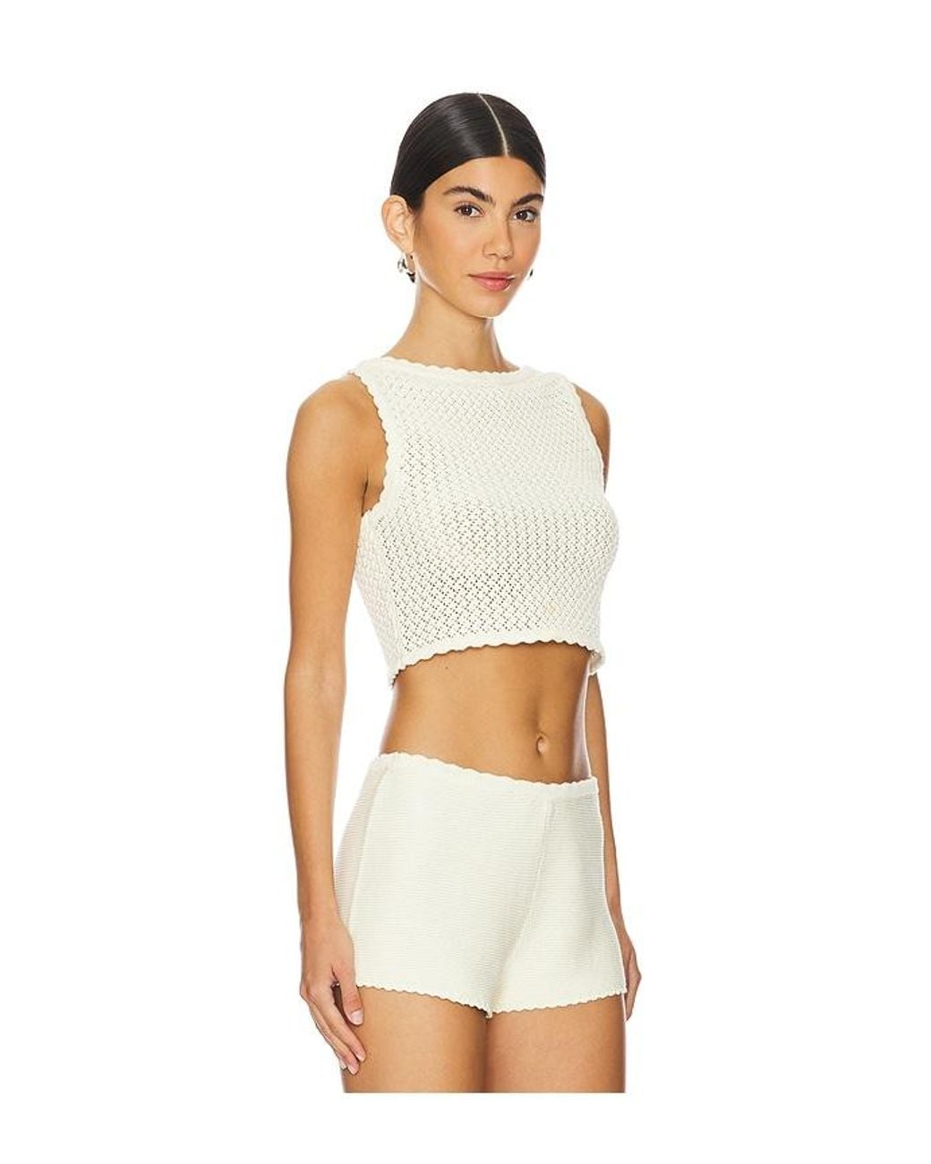 Solid & Striped White The Celeste Top