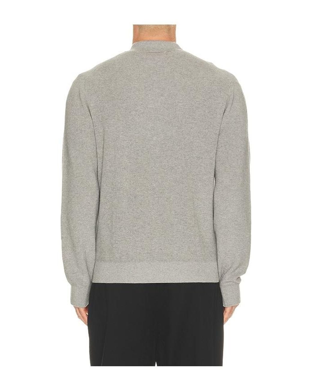NN07 Gray Hope Rib Knit Polo 60060 for men