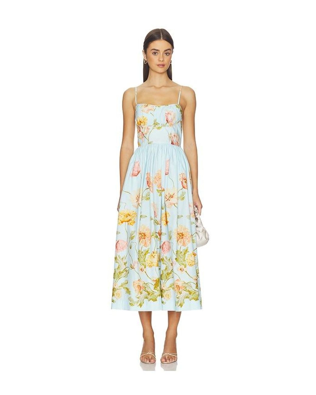Cara Cara White Alba Midi Dress
