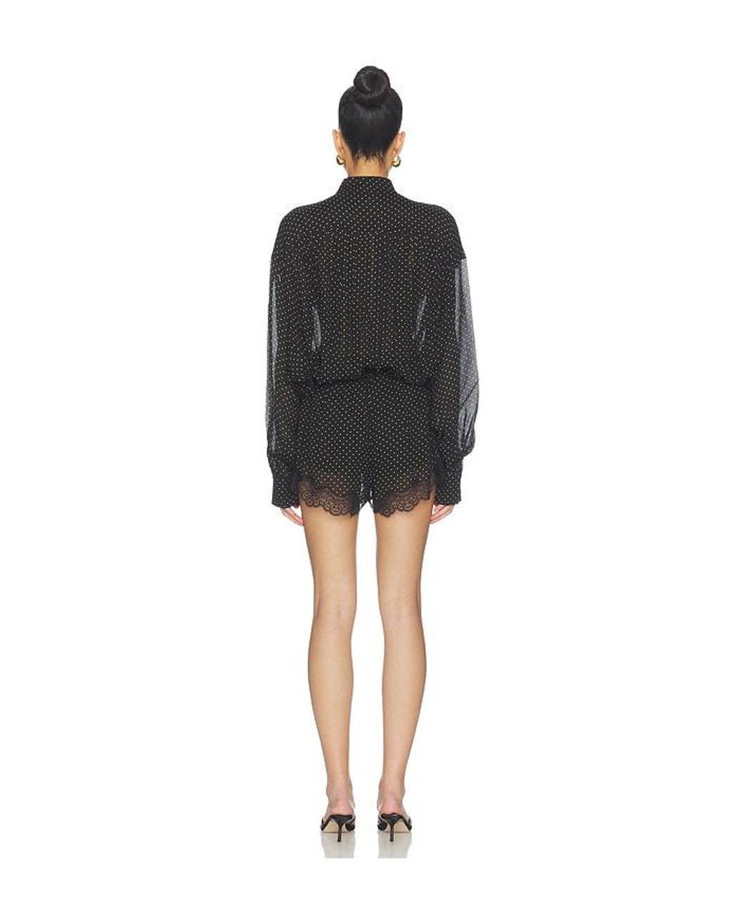 ANDAMANE Black Juliette Lingerie Playsuit
