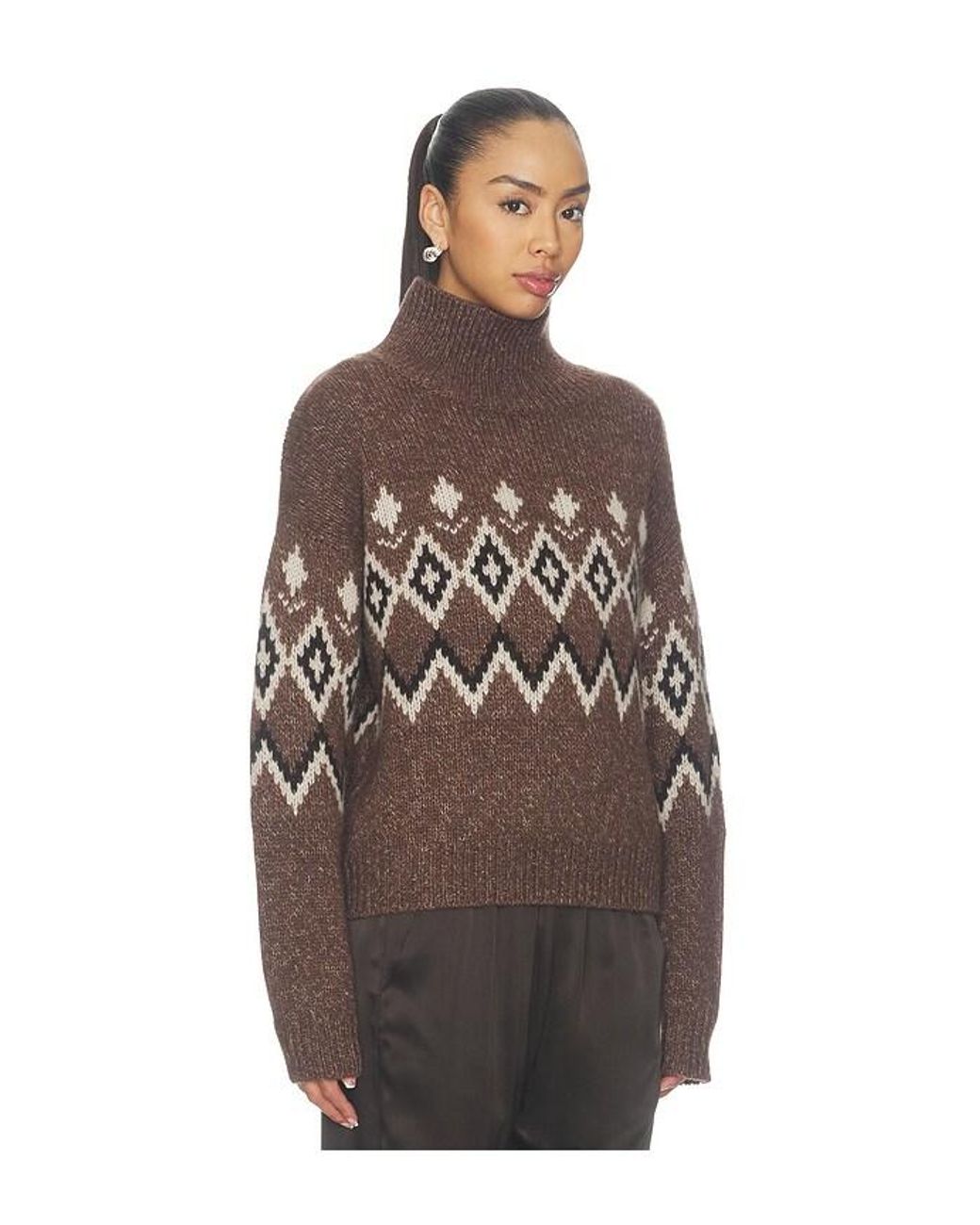 Lisa Yang Brown Gudrun Sweater