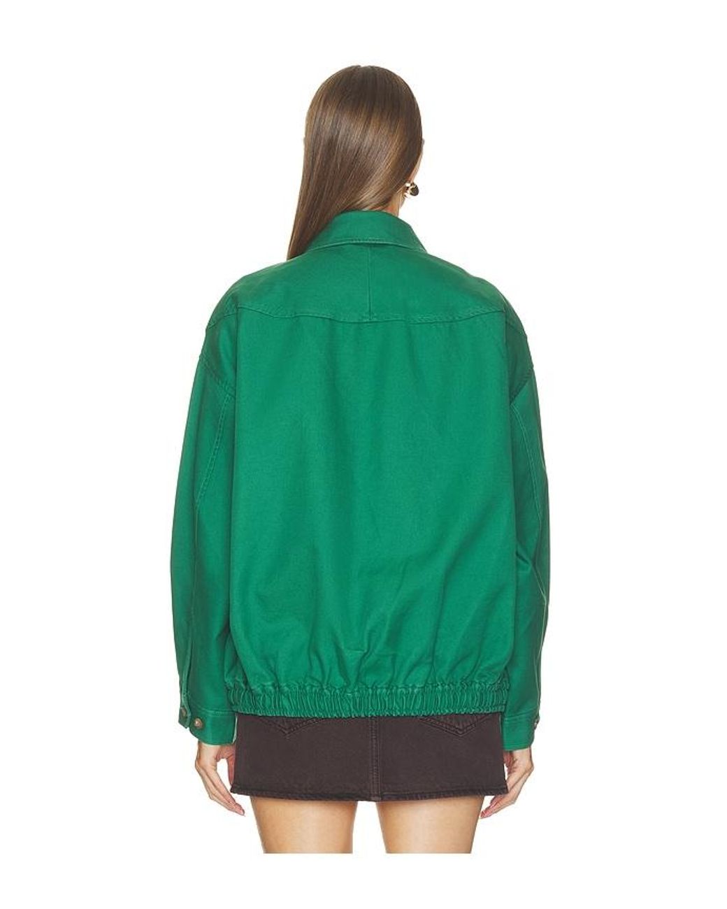 Polo Ralph Lauren Green Cotton Twill Bomber Jacket