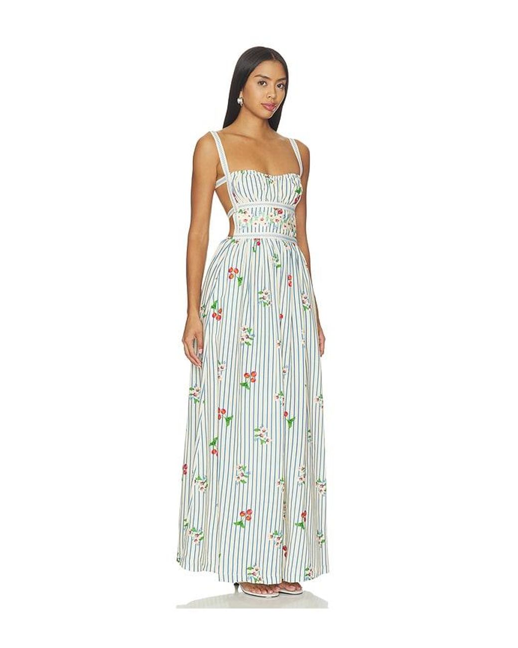 Agua Bendita White Ameli Basket Dress