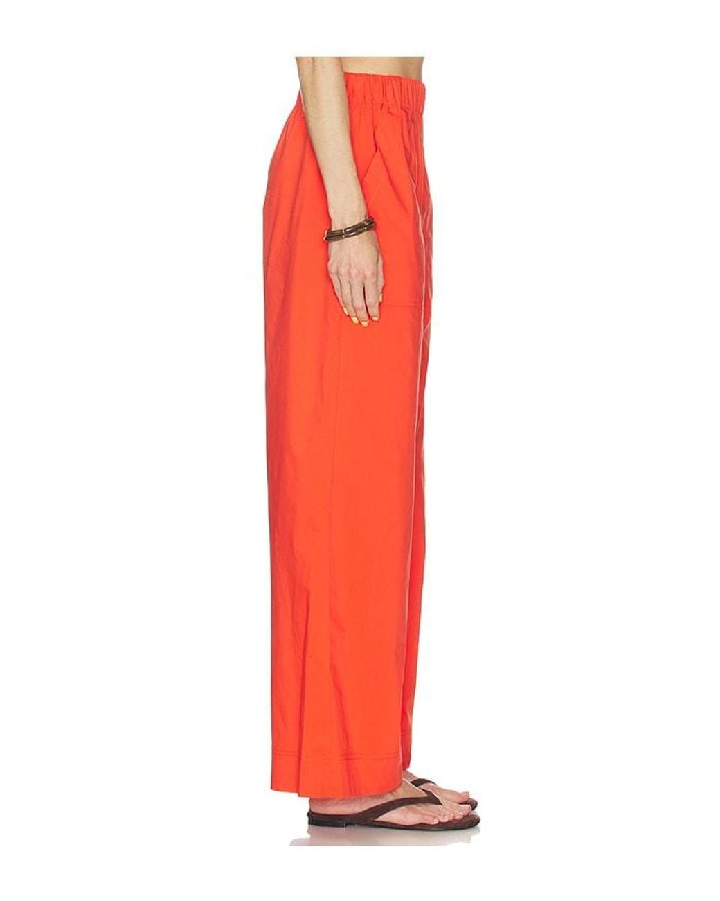 Jonathan Simkhai Red Arden Pull On Pant
