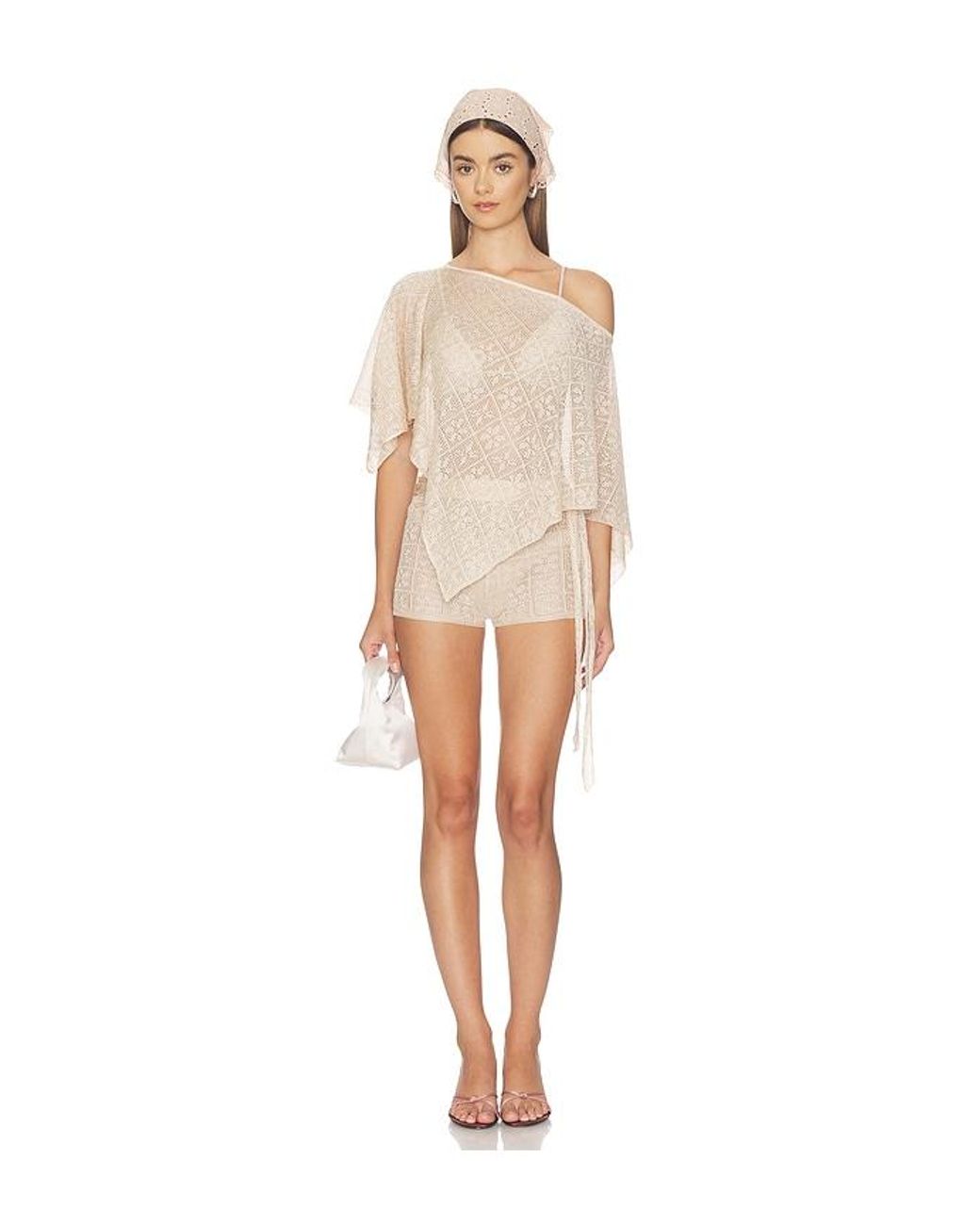 Tiger Mist Natural Fern Crochet Poncho