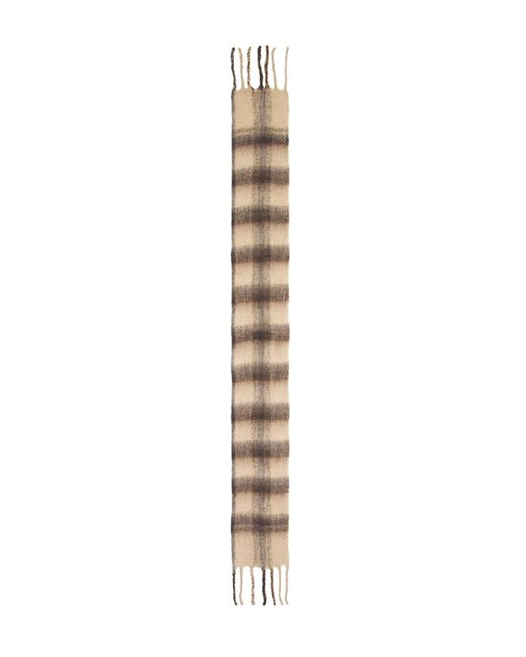 Free People Blue Highland Plaid Skinny Scarf
