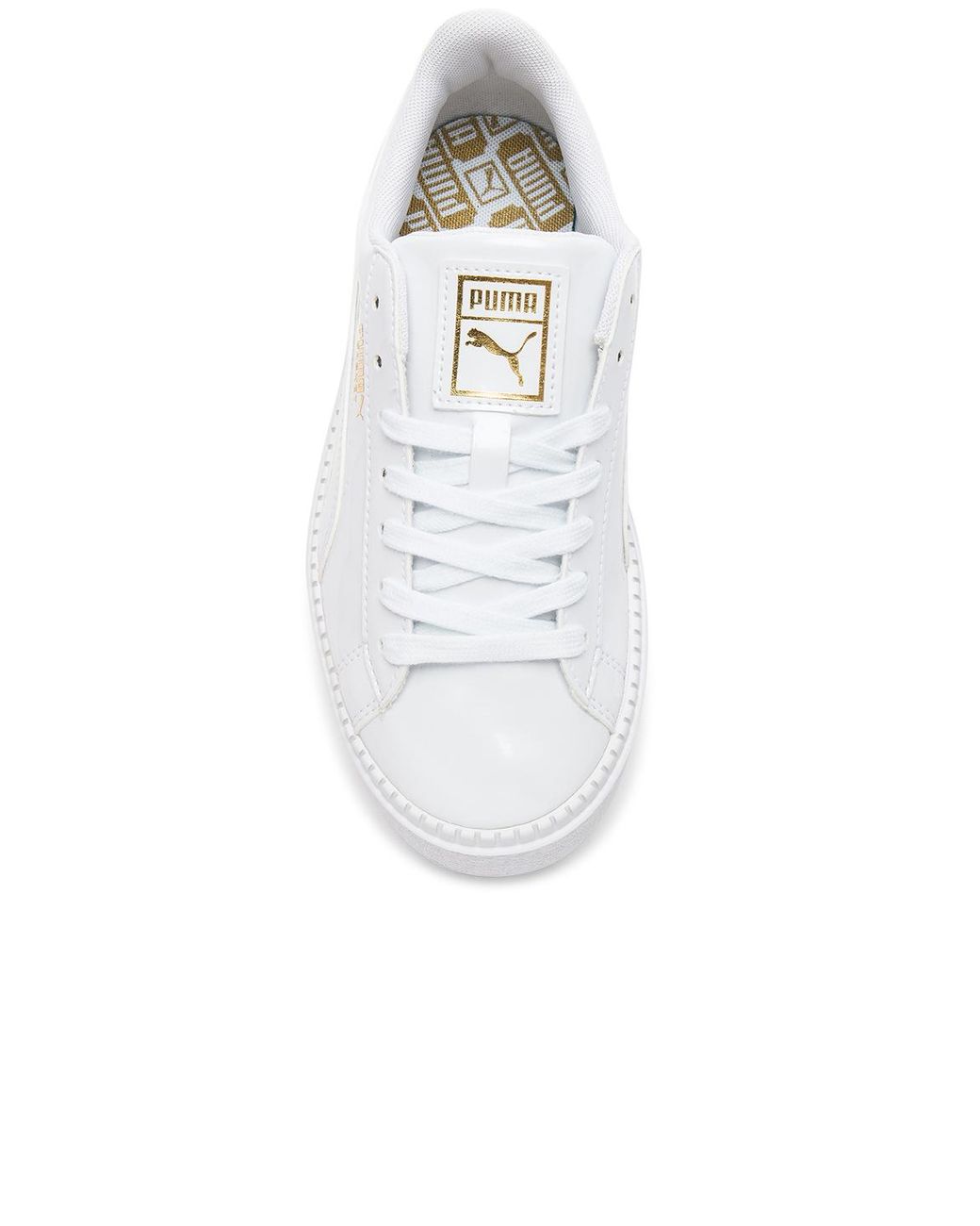 puma platform trace white