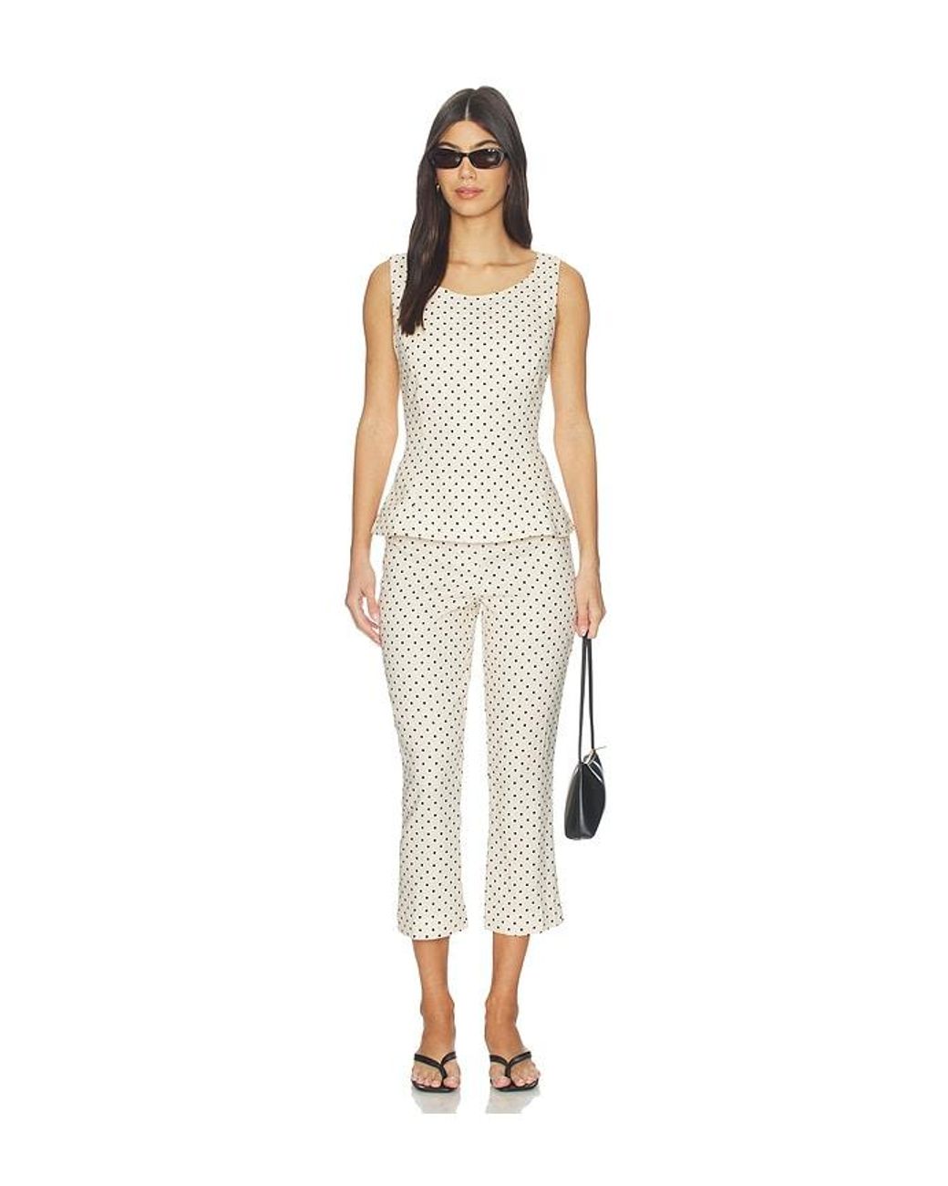 Faithfull The Brand White Iria Capri Pant