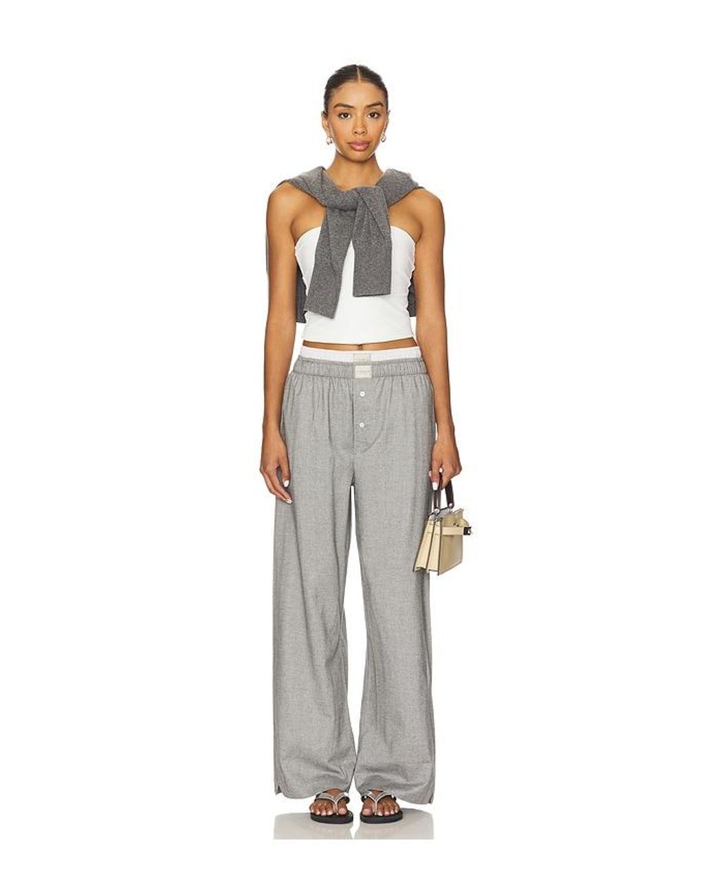 Comme Si Gray La Boxer Alta Flannel Pant