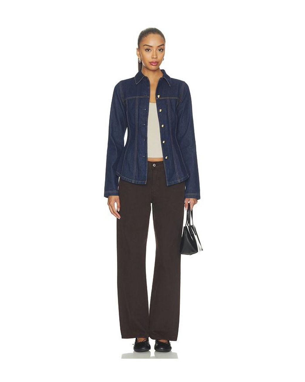 Lovers + Friends Blue Meredith Denim Jacket