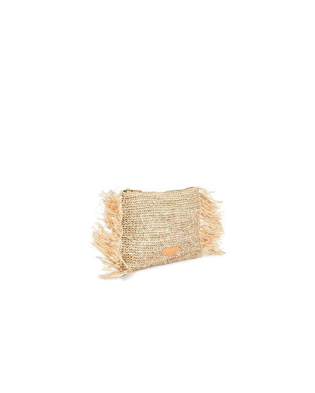 Poolside Natural The Tropical Fringe Clutch