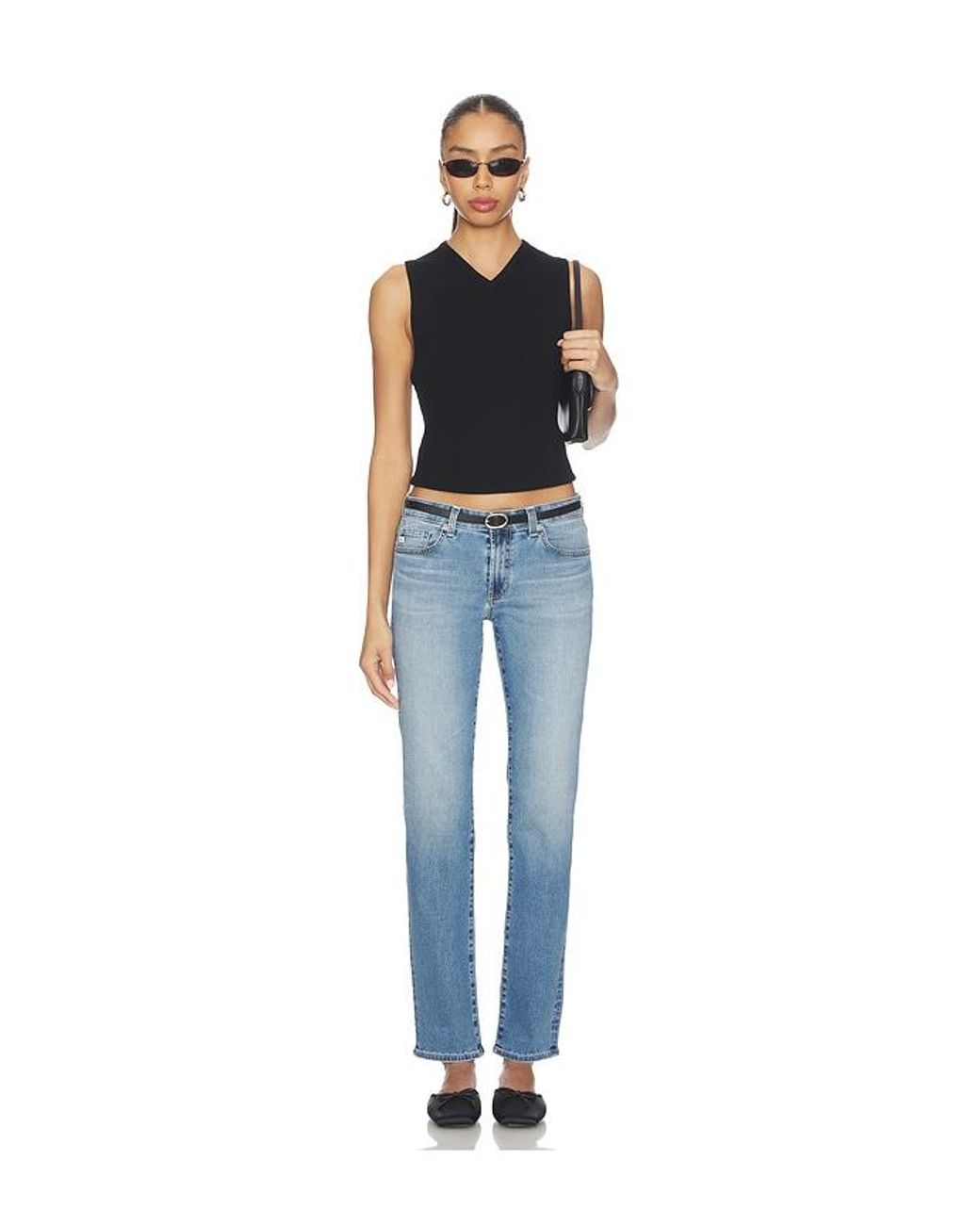 AG Jeans Blue Sandra Straight Leg Jeans