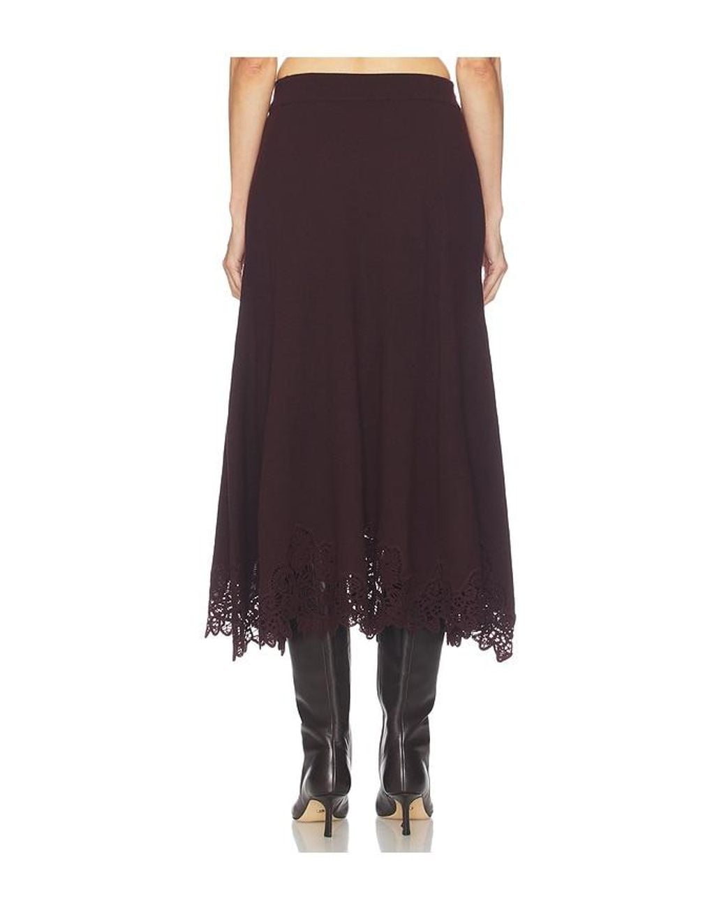 Zimmermann Multicolor Valiant Merino Lace Skirt