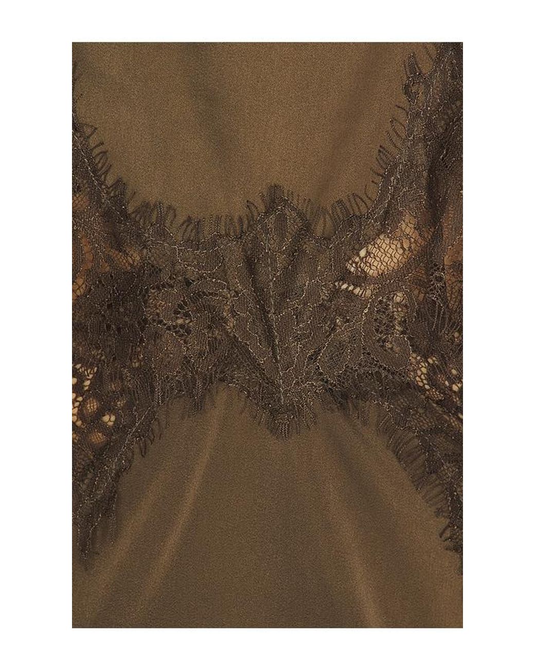 MORE TO COME Natural Gabriella Cutout Mini Dress