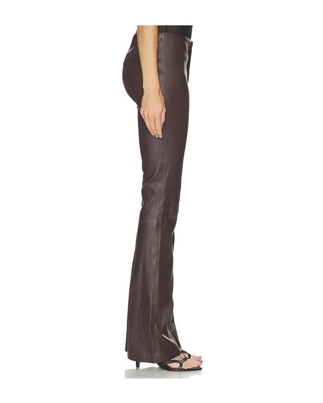 SPRWMN Brown Gia Micro Flare Pant