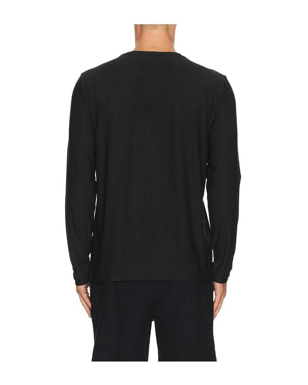 Beyond Yoga Black Featherweight Always Beyond Long Sleeve Crew 2.0 for men