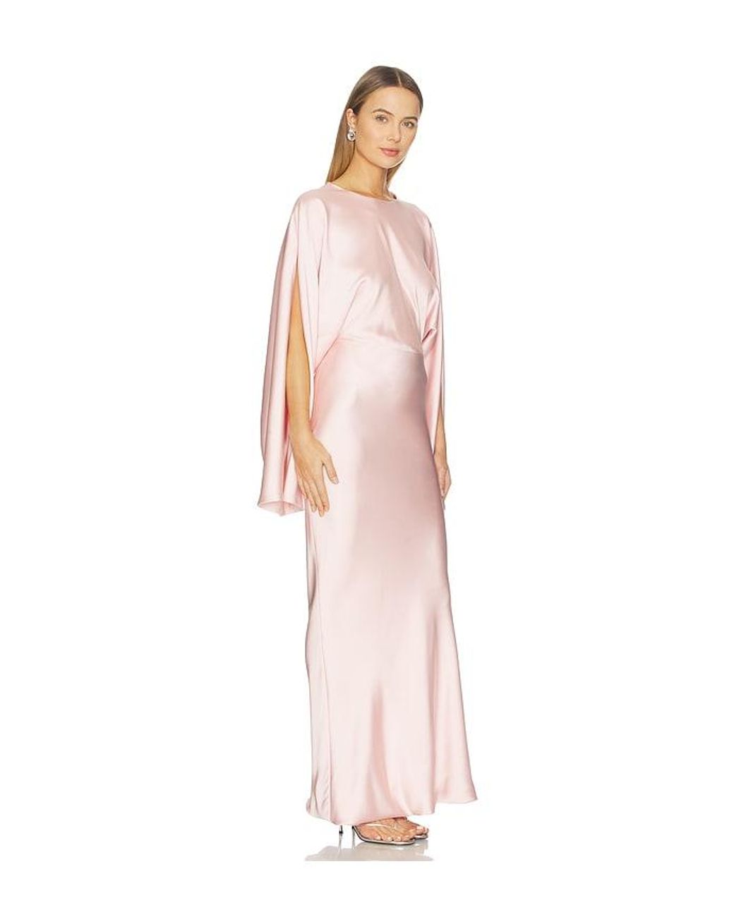 Norma Kamali Multicolor Reverse Obie Gown With Long Sleeve
