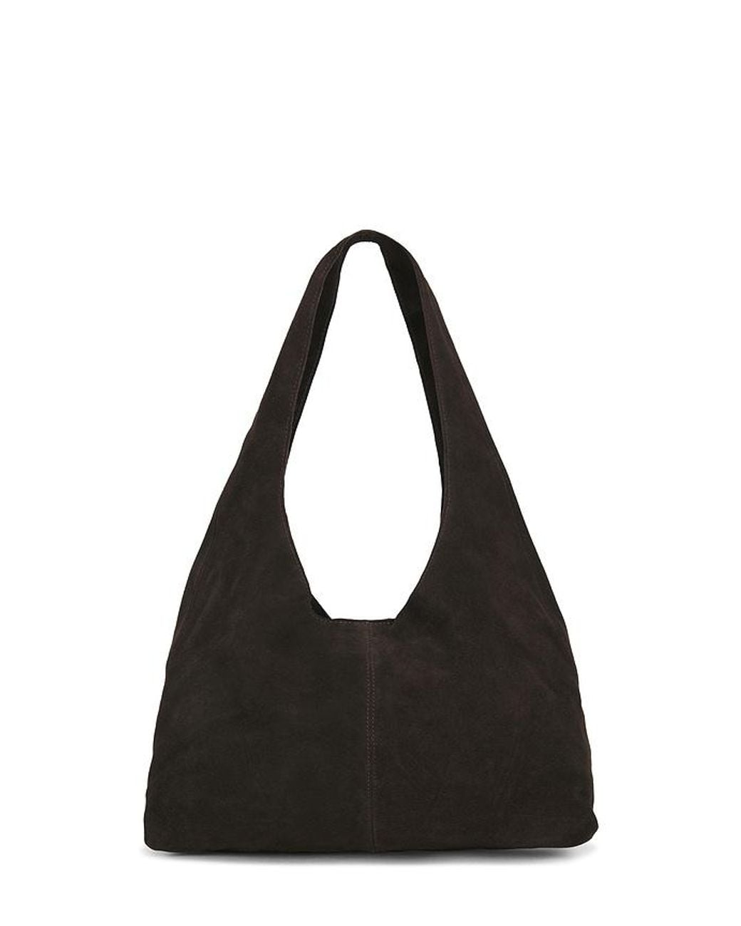 St. Agni Black Suede Soft Bag