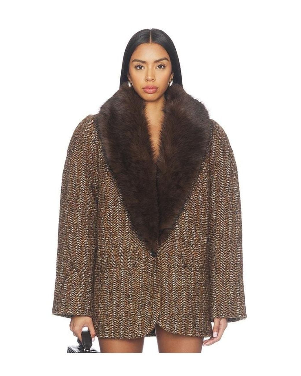 Ronny Kobo Brown Morrison Coat