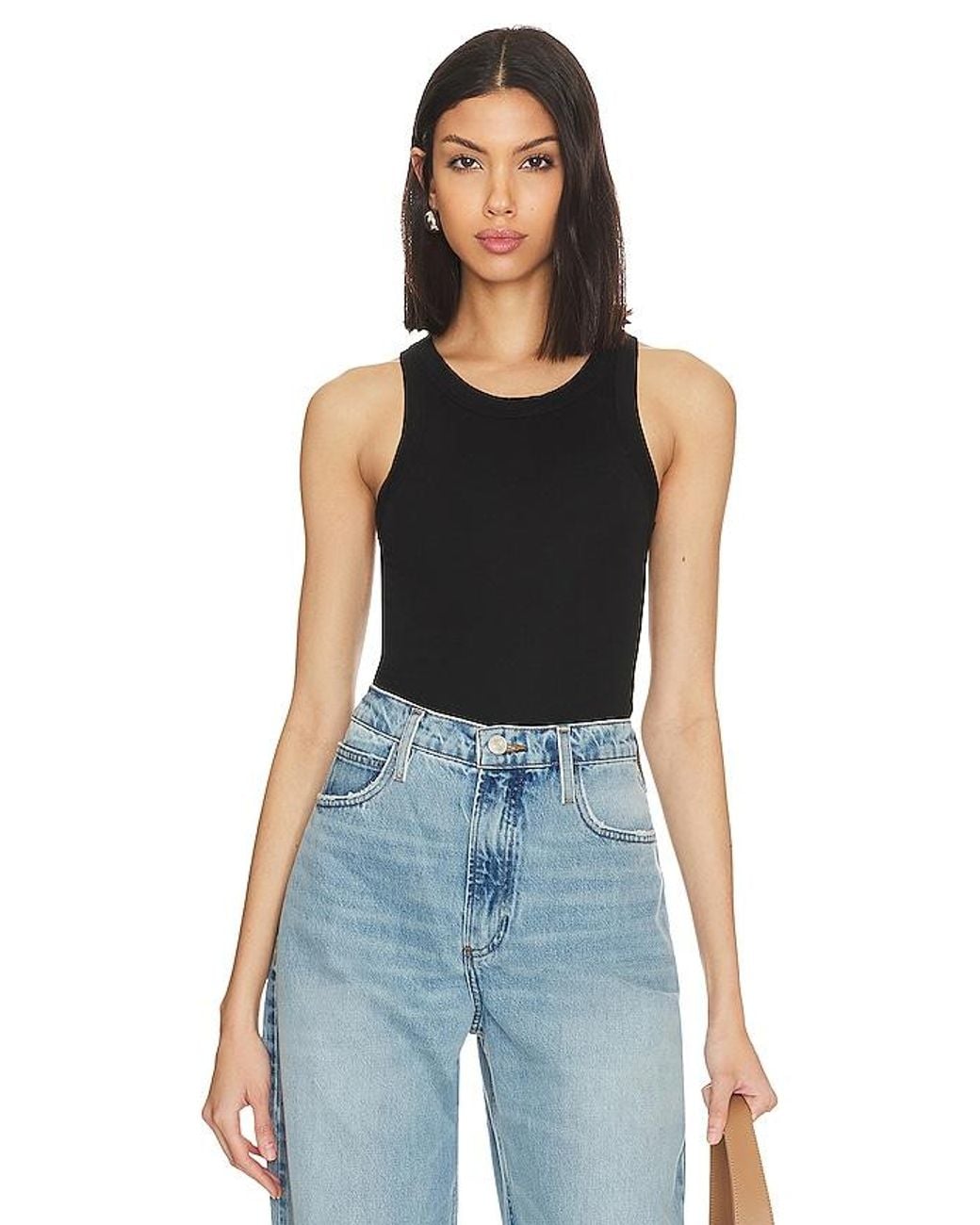 Enza Costa Blue Bold Sheath Tank