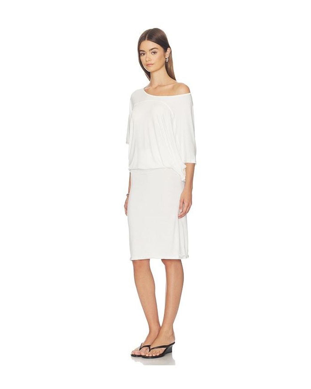 With Jean White Vinnie Dress