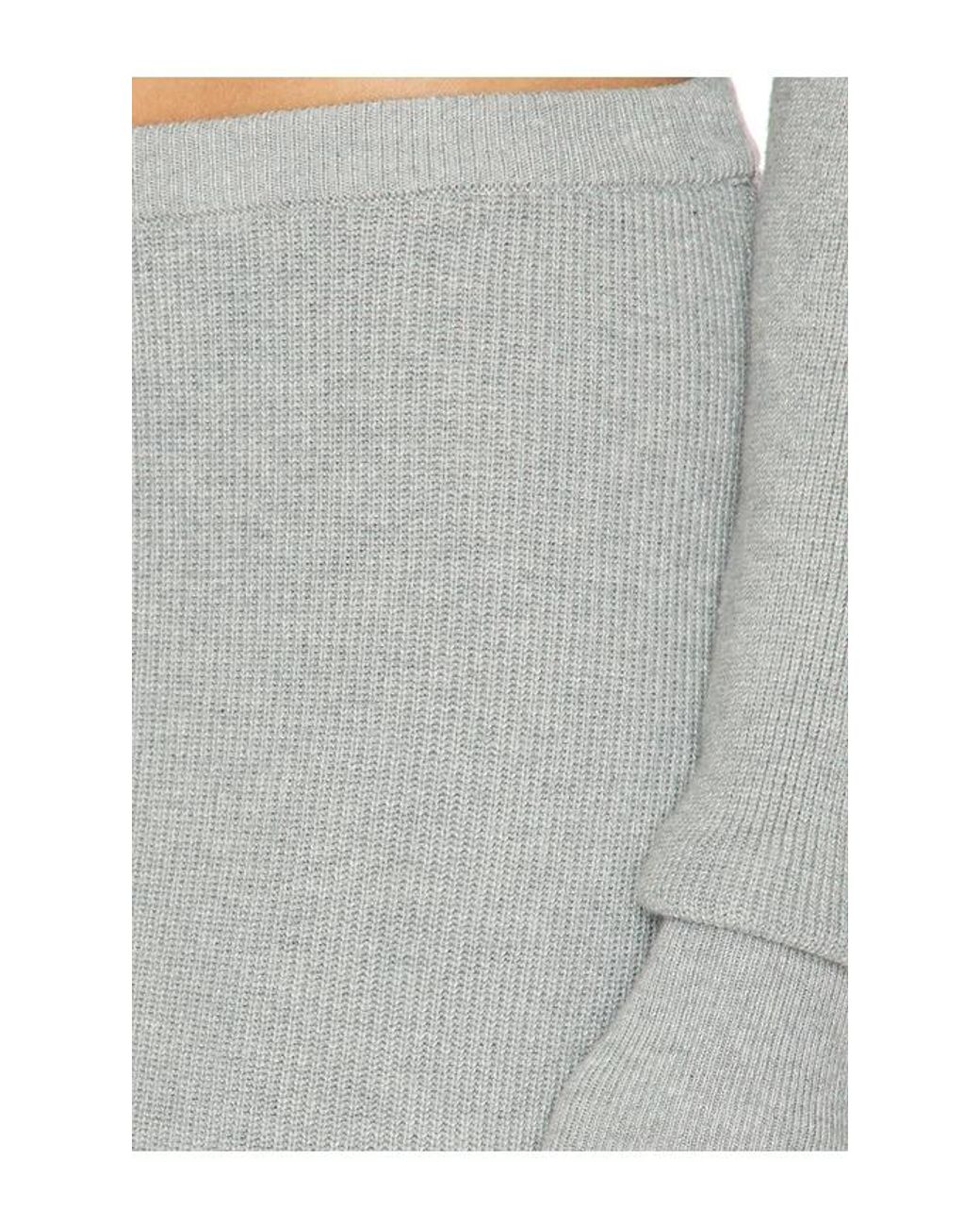 ALL THE WAYS Gray Brylee Knit Maxi Skirt