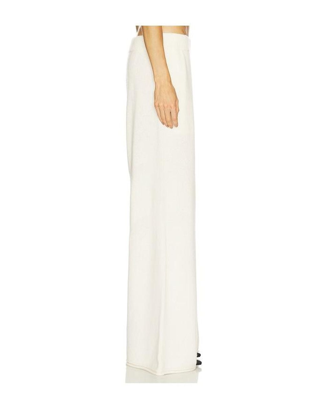 SRG White Sukki Cashmere Knit Pant