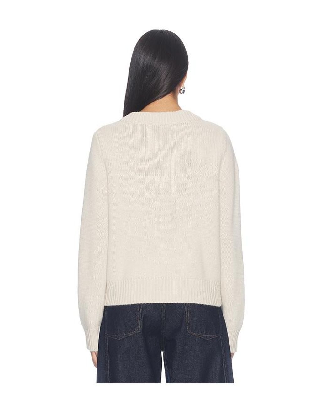 Soft Goat Blue Chunky V-Neck Sweater
