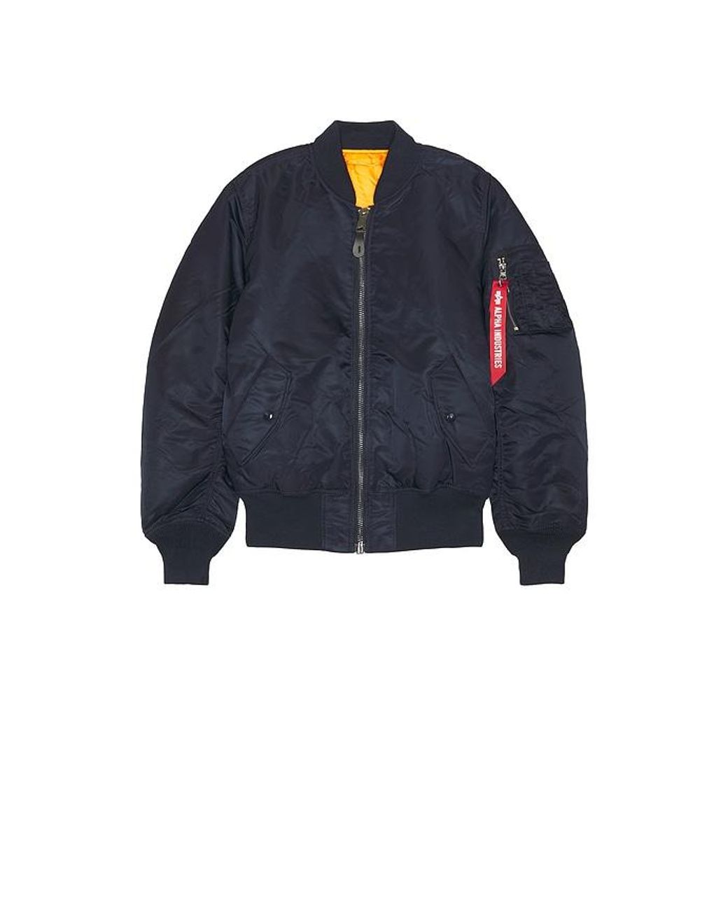 Alpha Industries Blue Ma-1 Heritage Fit Flight Jacket for men