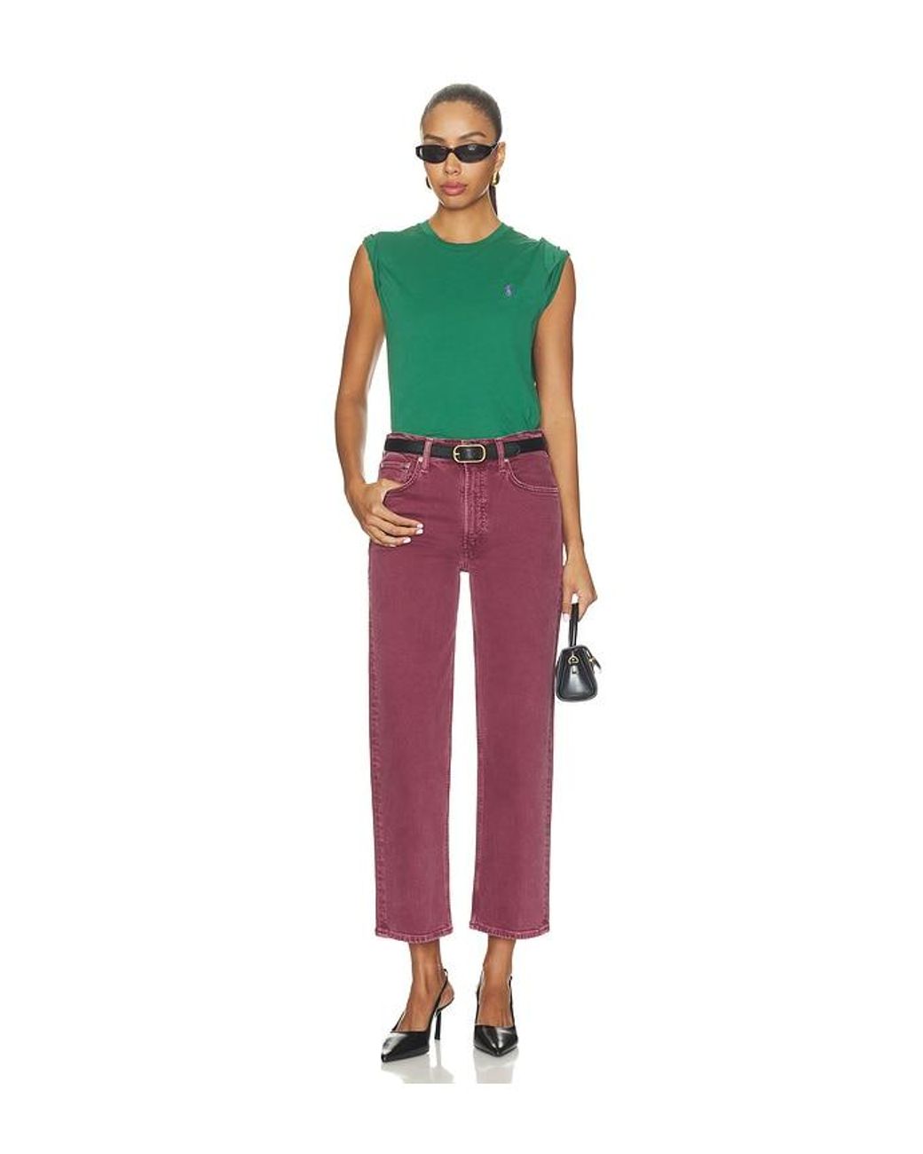 Citizens of Humanity Red Palma Straight Jean