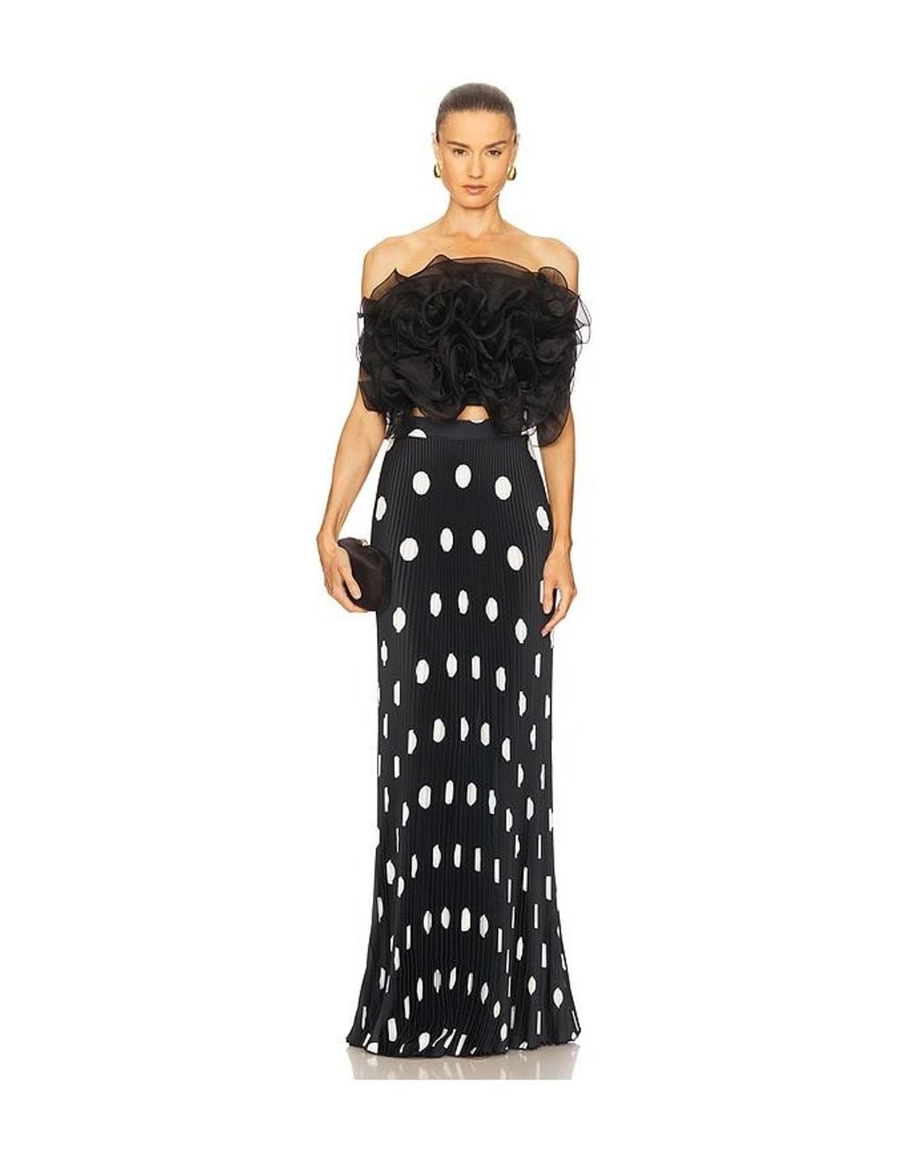 L'idée Black Coucou Organza Top