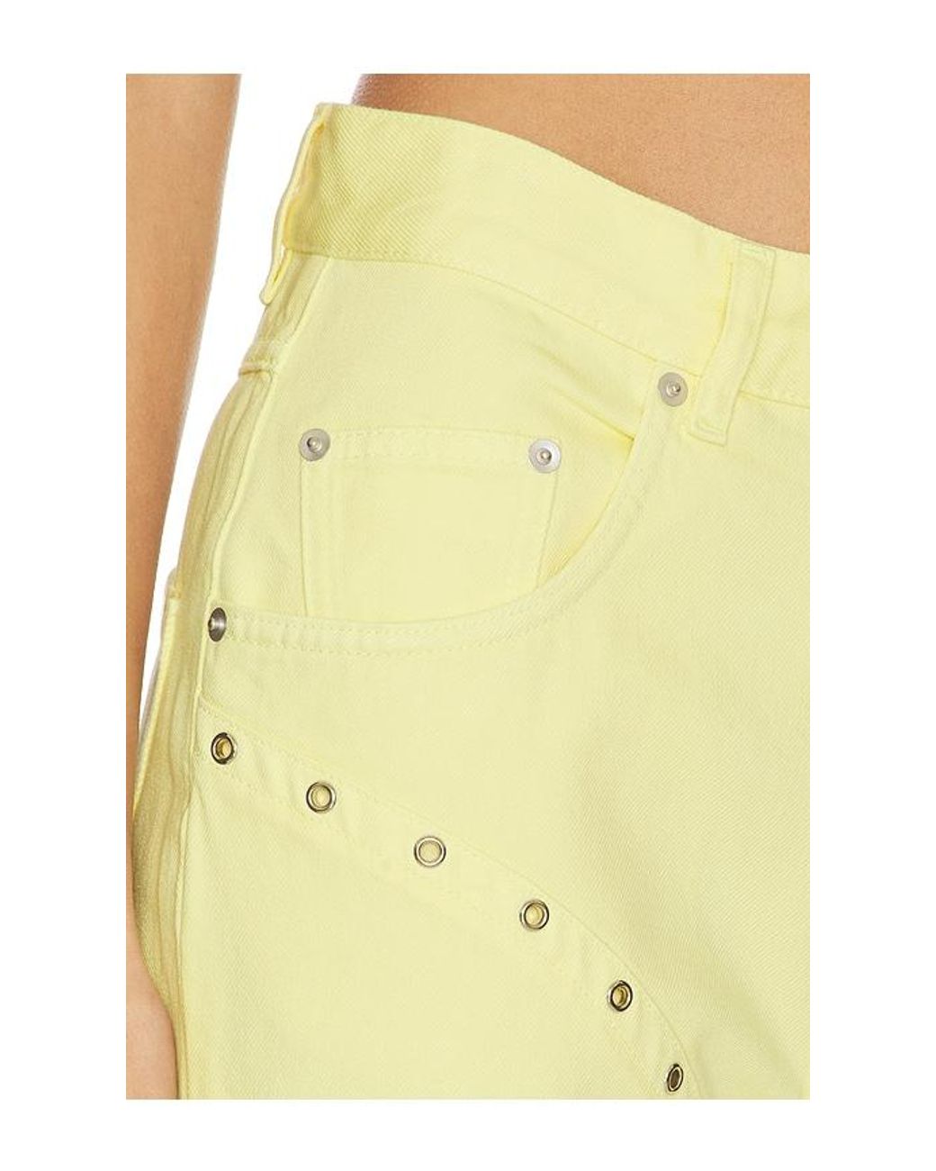 Palmatic Studio Yellow Cory Wide Leg Jean