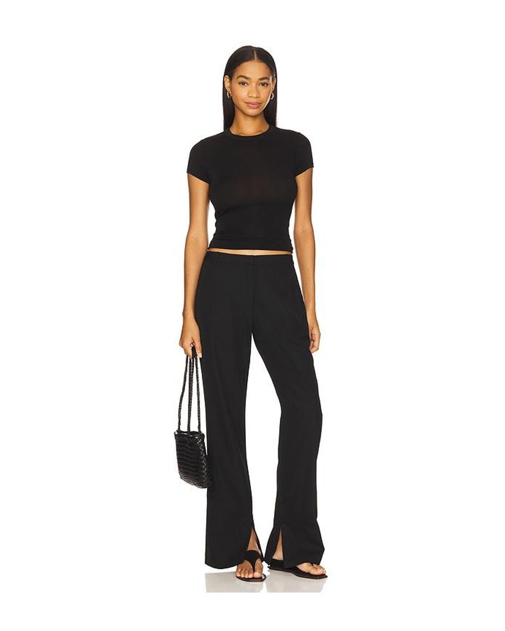 St. Agni Black St Agni 90S Split Leg Pants