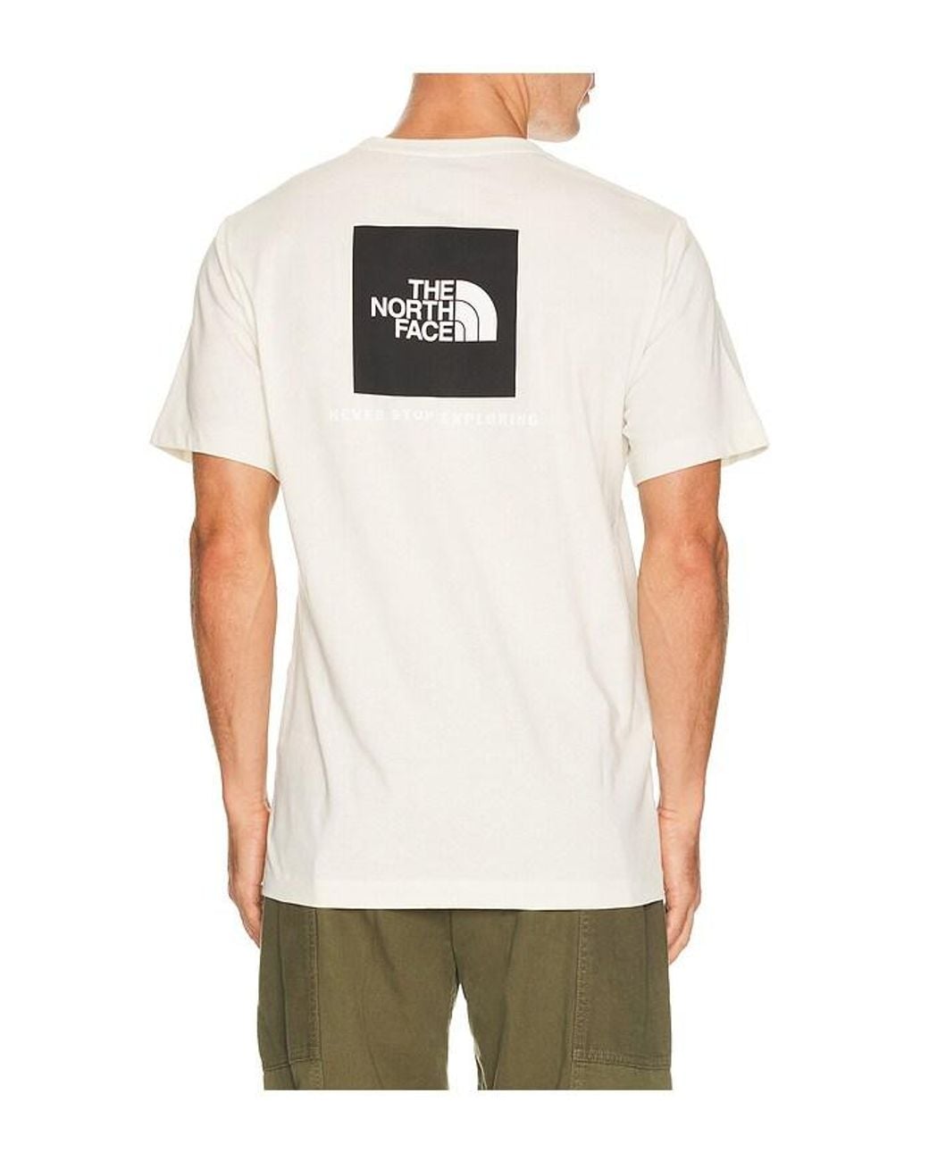 The North Face White Evolution Box Nse Regular Short-Sleeve Tee for men