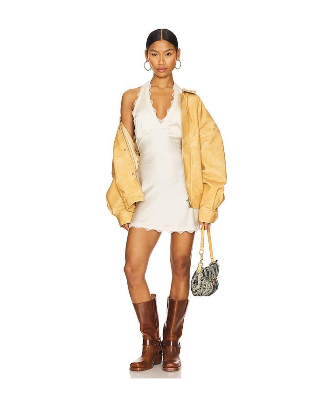 Lioness White Stars Align Mini Dress